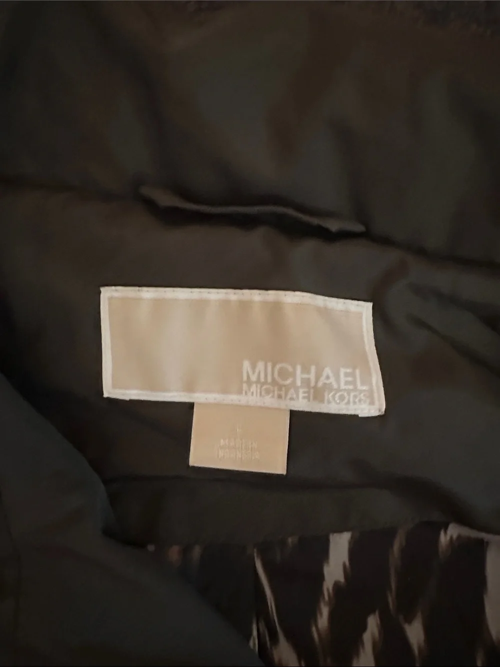Michael Kors Olive Green Cinch Waist Utility Jacket